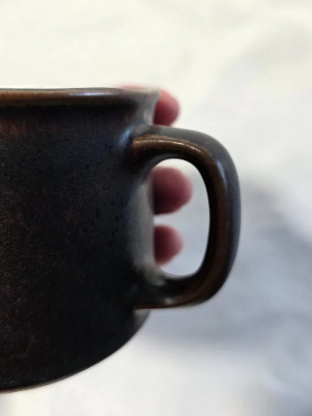 Arabia of Finland Rushka Creamer Light & Dark Brown Spotted NEW